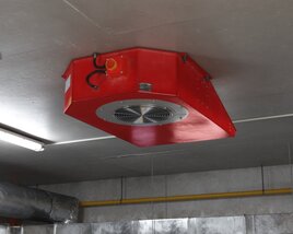 Ceiling-Mounted Ventilation Unit 3D-Modell