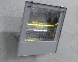 Industrial Wall-Mounted Floodlight 3D-Modell