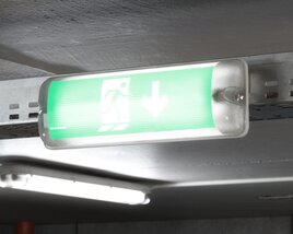 Emergency Exit Sign 3D-Modell