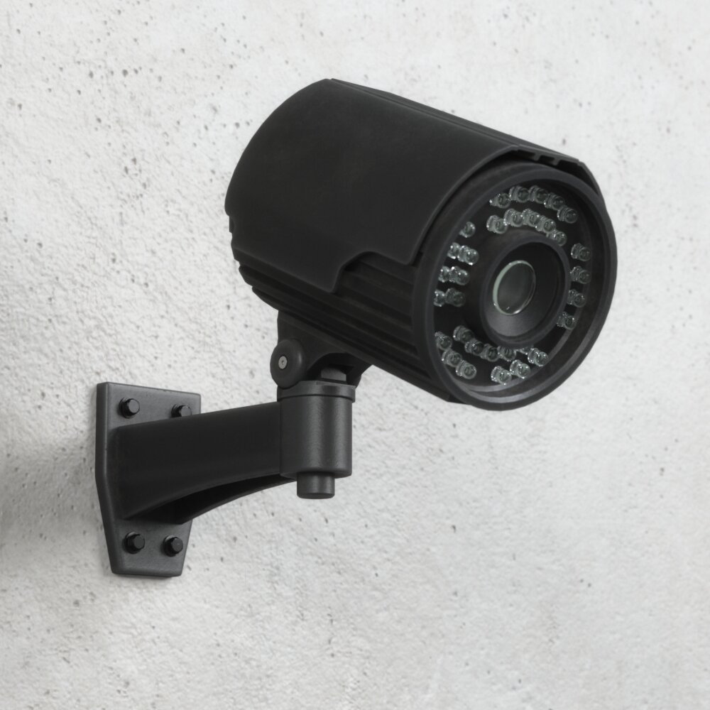Wall-Mounted Security Camera 3D модель