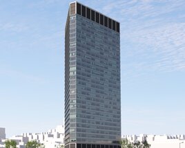 Contemporary Skyscraper Facade Modelo 3d