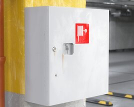 Industrial Fire Alarm Pull Station 3D model