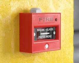 Manual Fire Alarm Pull Station Modèle 3D