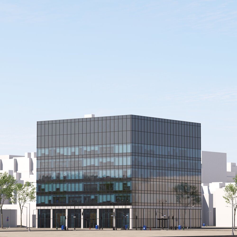 Contemporary Office Building 3D 모델 