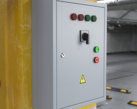 Industrial Control Panel 3D model