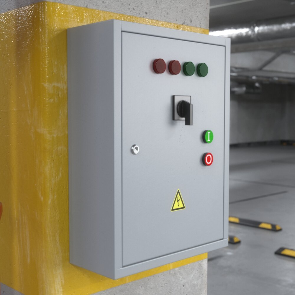Industrial Control Panel 3D-Modell