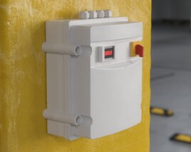 Wall-Mounted Electrical Box 3D 모델 