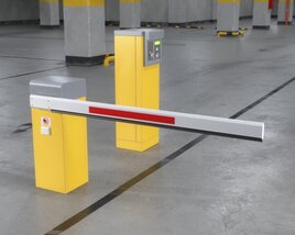 Automatic Parking Barrier 3D-Modell