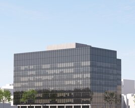 Contemporary Office Building Facade Modelo 3D