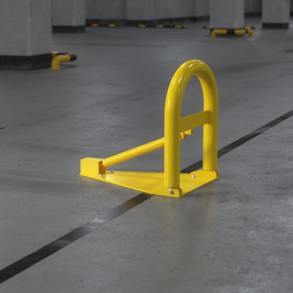 Yellow Parking Barrier 3D-Modell