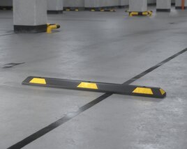 Parking Garage Floor Bump Stop 3D-Modell