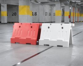 Plastic Jersey Barriers 3Dモデル