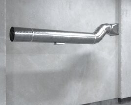 Flexible Aluminum Duct Pipe 3Dモデル
