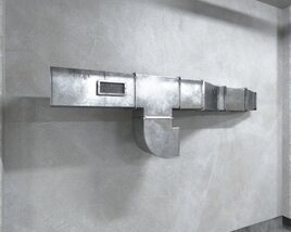 Industrial Metal Wall Art Modèle 3D