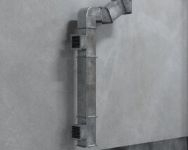 Industrial Ventilation Pipe 3D-Modell