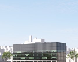 City Contemporary Office Building Modello 3D
