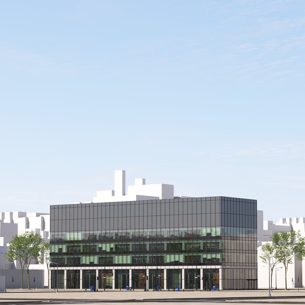 City Contemporary Office Building Modèle 3D