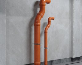 Sculptural Pipes Display 3D 모델 