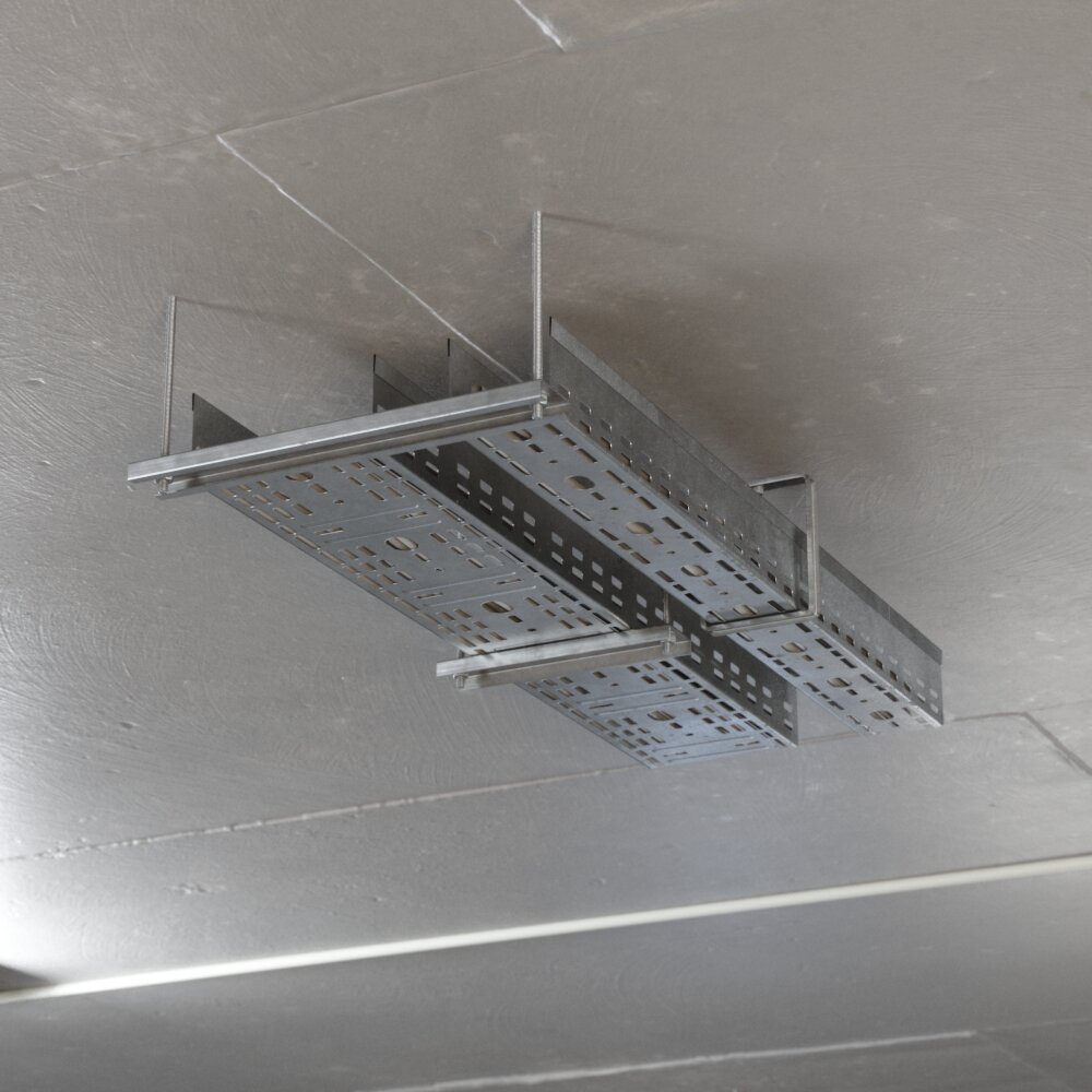 Ceiling Mounted Cable Tray 3D model