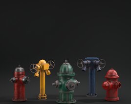 Fire Hydrants 3D 모델 