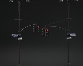 Traffic Lights 02 Modello 3D
