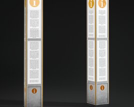 Information Pole 3D 모델 