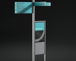 Information Pole 03 3D модель