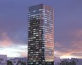Modern City High-Rise Building Modello 3D