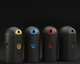Trash Cans 03 3D 모델 