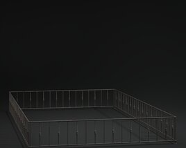 Metal Wire Fence 3D-Modell