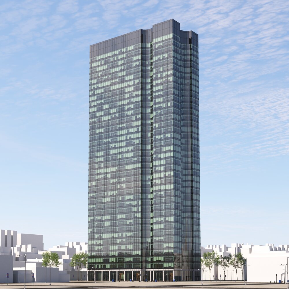 City Contemporary High-rise Building 3D-Modell