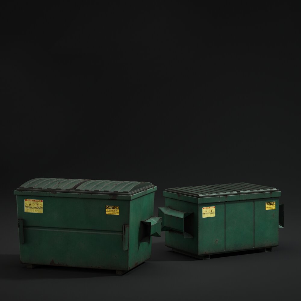 Dumpsters 3D model