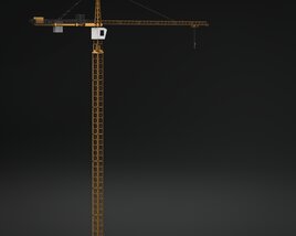 Construction Tower Crane Modelo 3d