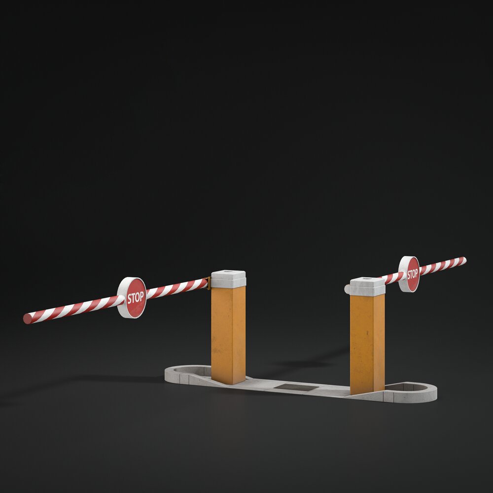 Boom Barriers 3D 모델 