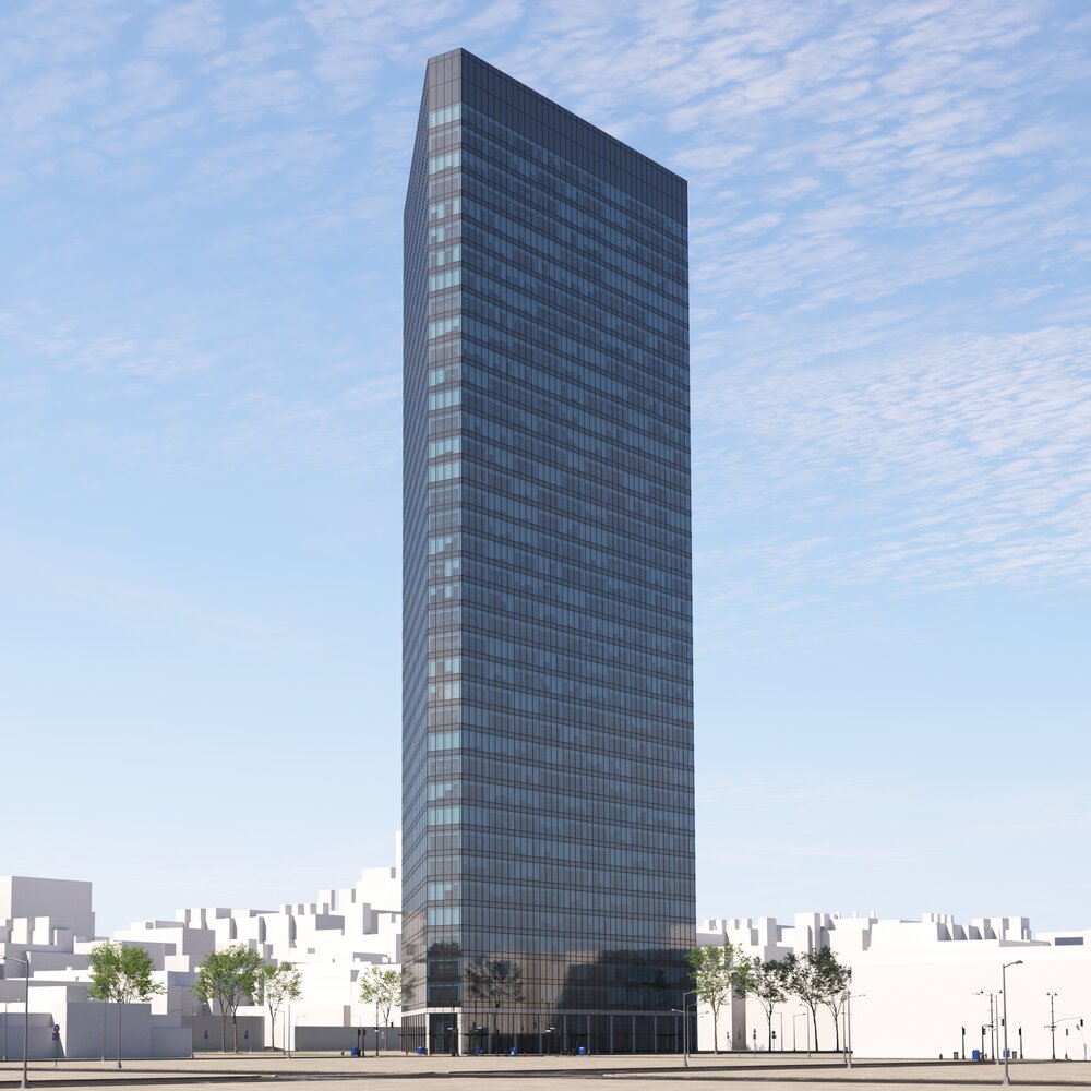 City Contemporary Skyscraper Architecture 3D-Modell