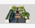 Modern Garden Entrance Design 3D-Modell