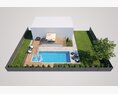 Modern Backyard Oasis 3D модель
