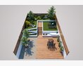 Modern Outdoor Living Space 3D模型