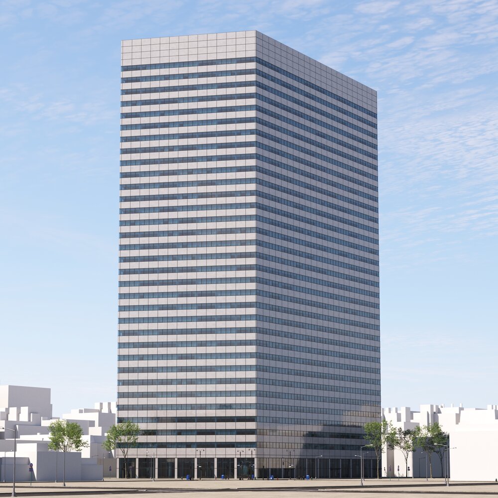 Urban Modern Skyscraper Architecture 3D-Modell