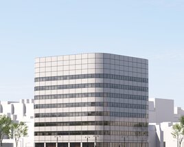 Modern Office Urban Building 3D-Modell