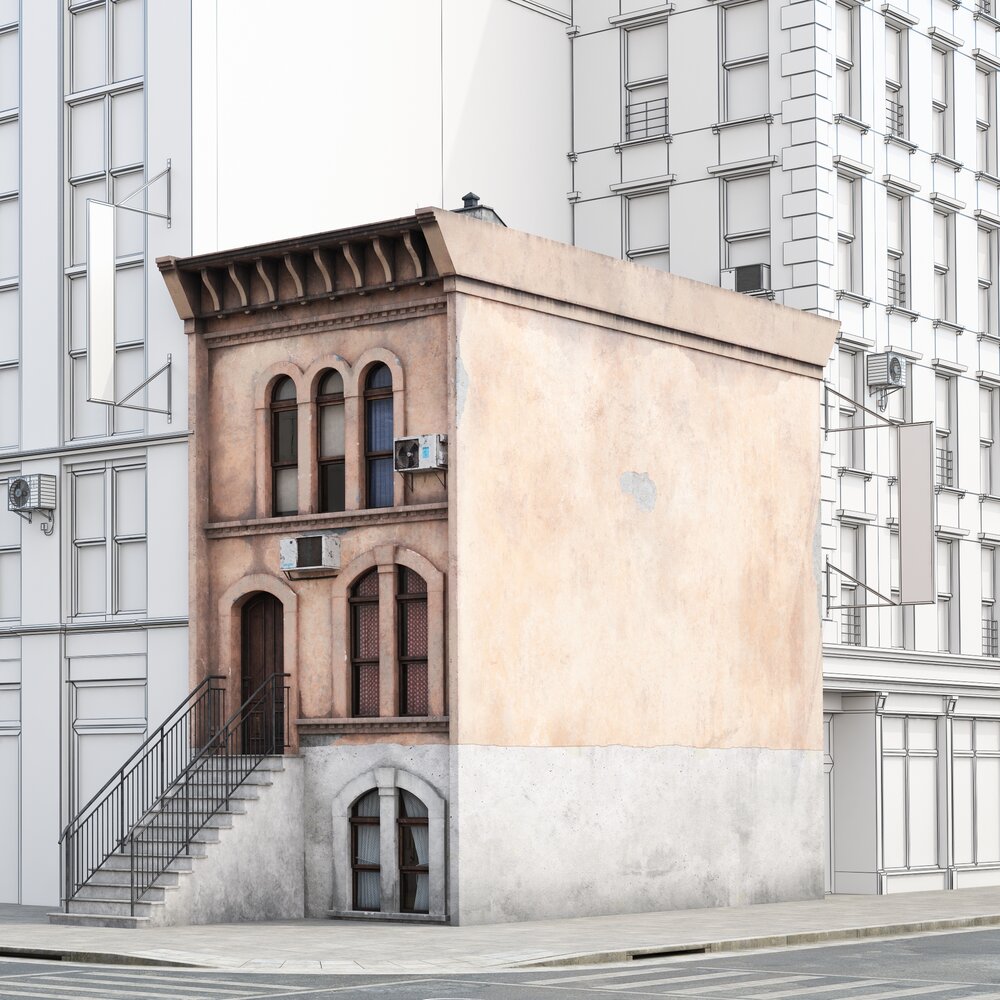 Narrow Urban Small Building Modello 3D