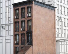 Solitary Urban Building 3D-Modell