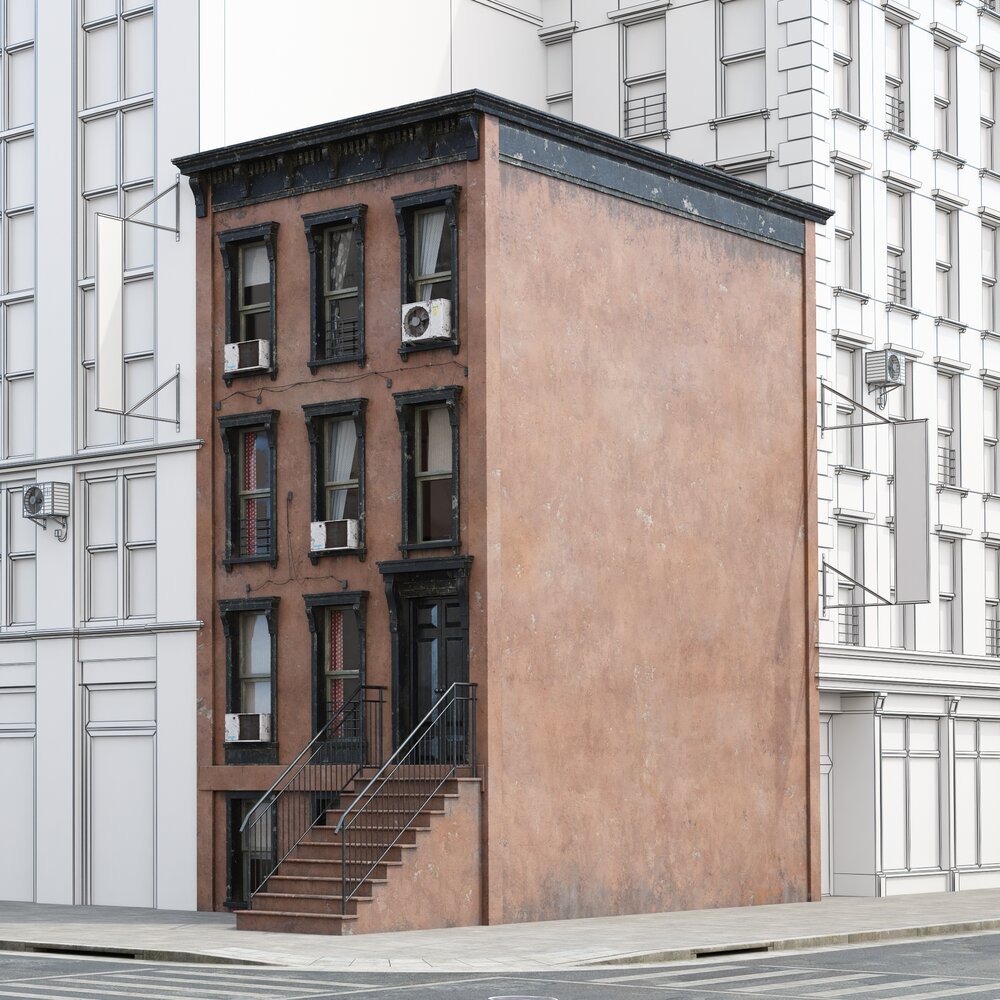 Solitary Urban Building 3D-Modell