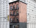 Narrow Urban Brick Building Modelo 3D