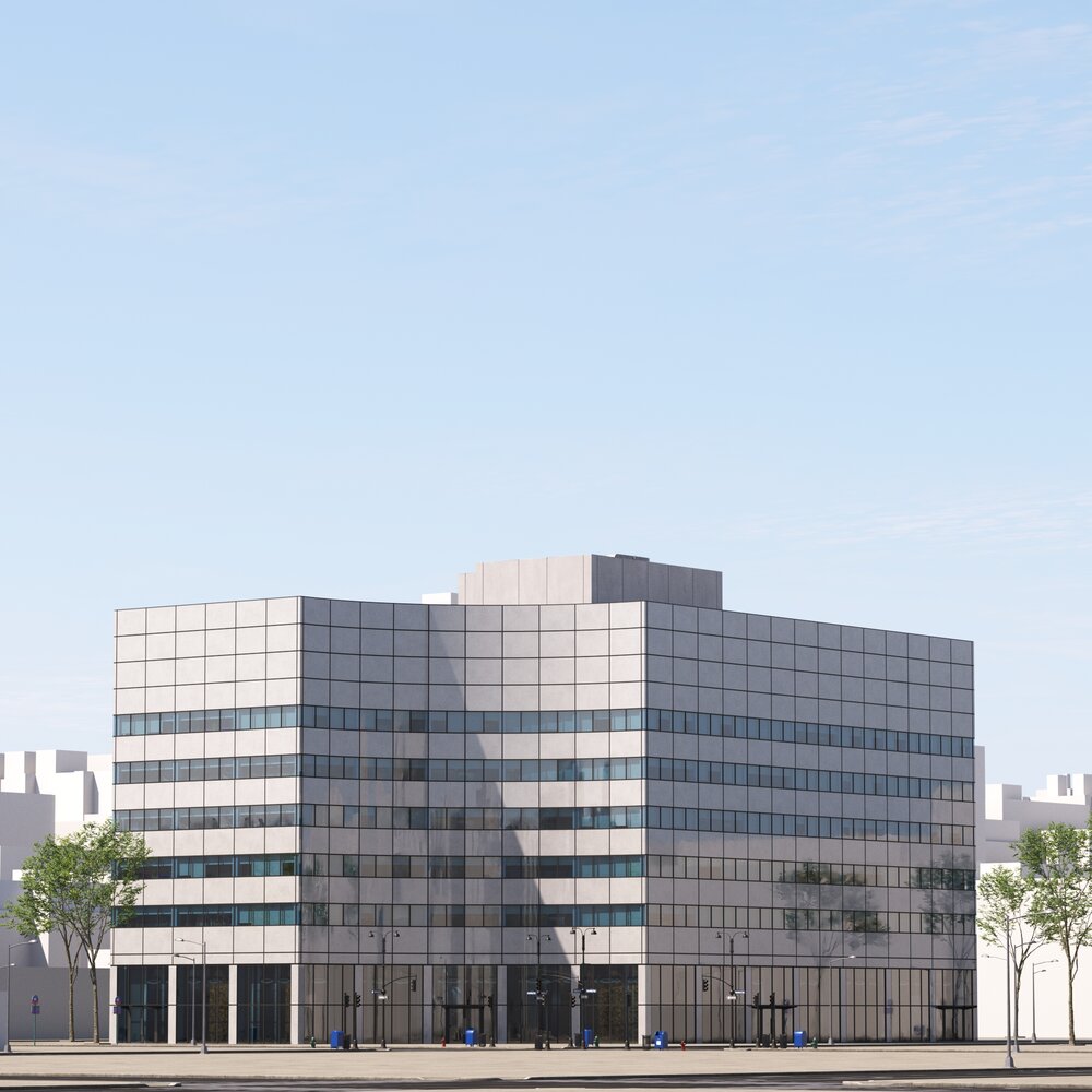 Contemporary Office Urban Building Modello 3D