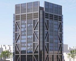 Modern Design Office Skyscraper Modèle 3D