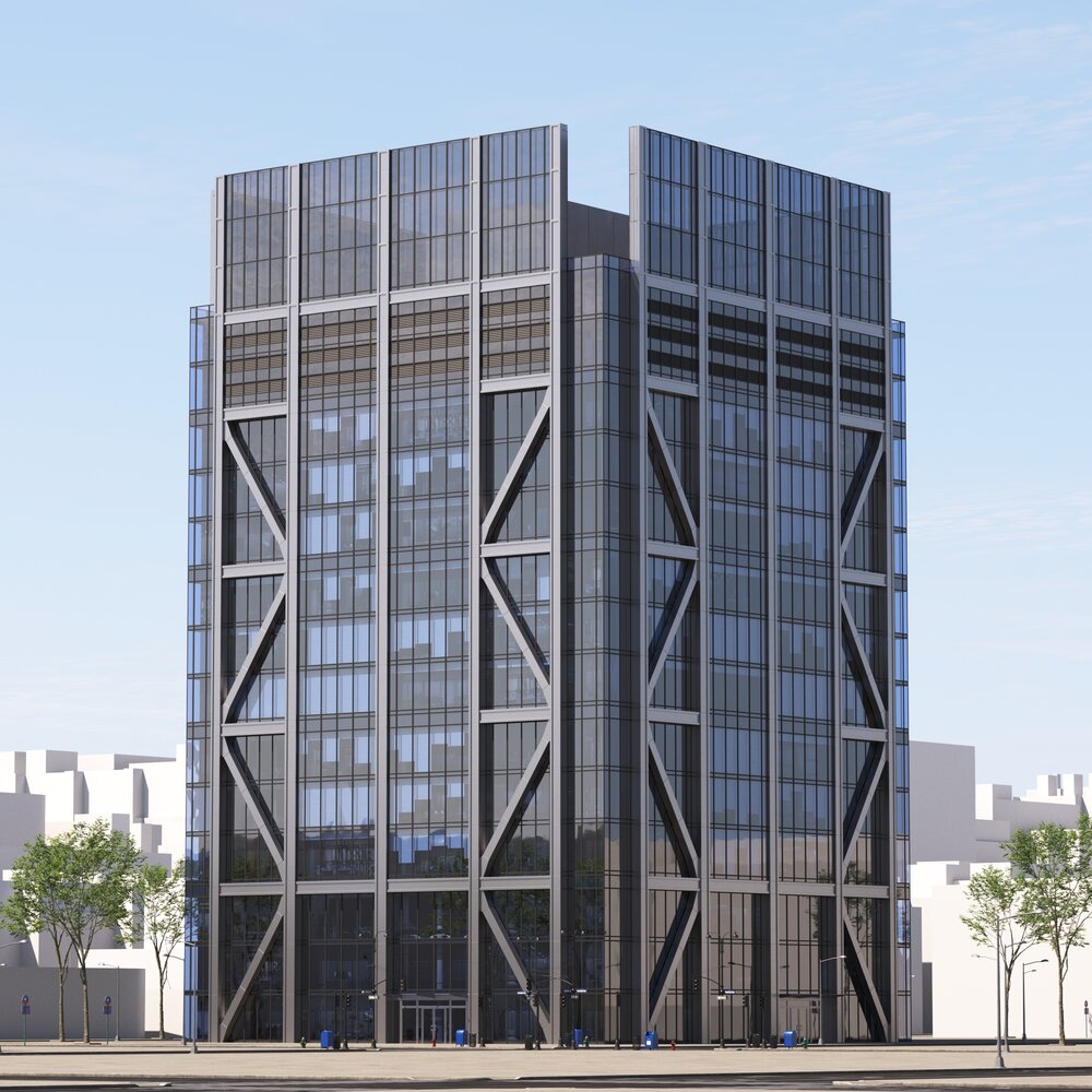 Modern Design Office Skyscraper 3D模型