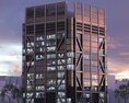 Modern Design Office Skyscraper 3D-Modell