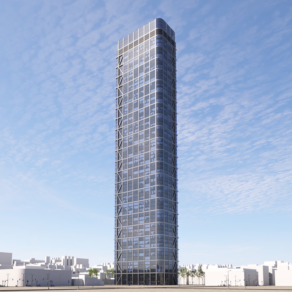 City Modern Skyscraper Design Modelo 3d