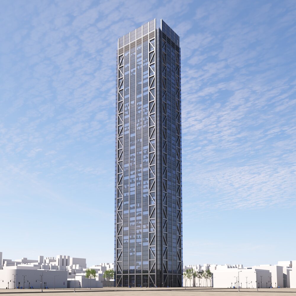 Modern City Skyscraper 02 Modèle 3D